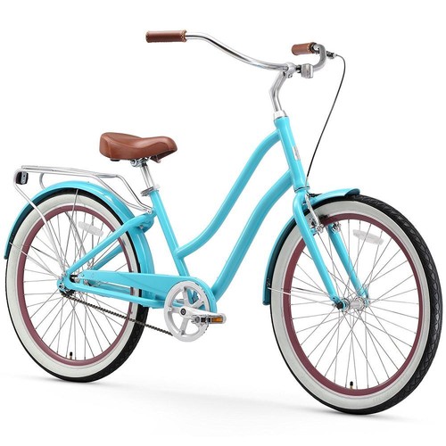 sixthreezero EVRYjourney Women's 26-Inch Step-Through Hybrid Cruiser Bicycle