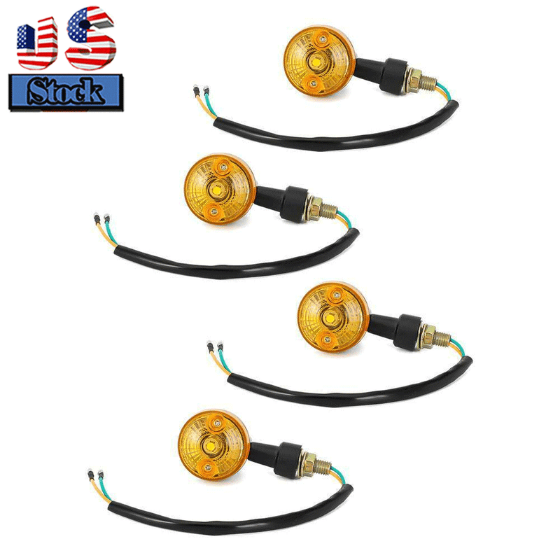 Motorcycle Scooter Black Turn signals small For Honda CT70 6 volt