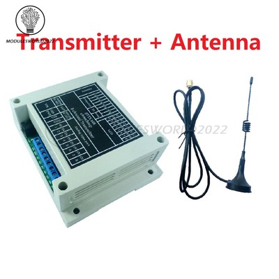 8 CH 433MHz Lora Remote Control Point to Point Feedback Wireless IO Relay Switch