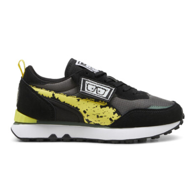 Puma Sponge X Rider Fv Молодежные кроссовки на шнуровке для мальчиков серого цвета, повседневная обувь 39388401