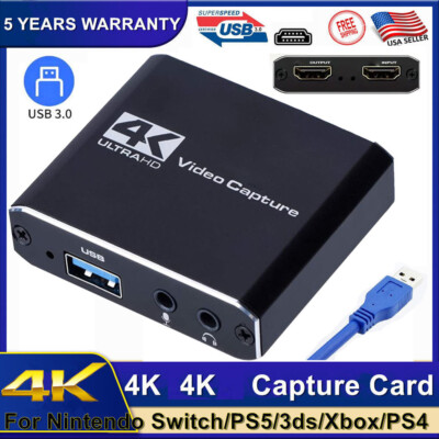 Tarjeta de captura de audio y video 4K Dispositivo USB 3.0 H DMI Grabación Full