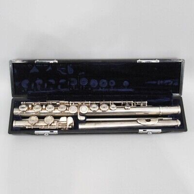 YAMAHA YFL-31 Sterling Silver Flute Head Tube Flute with Hard Case Used Japan
