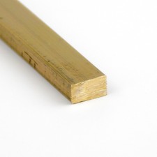 72.0/" 0.25/" x 2/" Brass Rectangle Bar 360-H02 Extruded