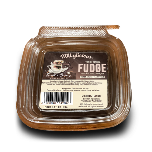 MILKYLICIOUS Walnut Fudge (4 oz)  - Available in 13 Flavors