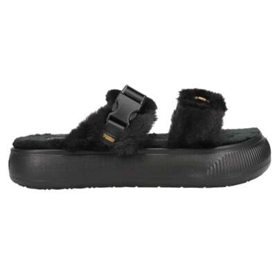 

Женские черные повседневные сандалии Puma Suede Mayu Fur Platform 387243-05, Черный, Puma Suede Mayu Fur Platform