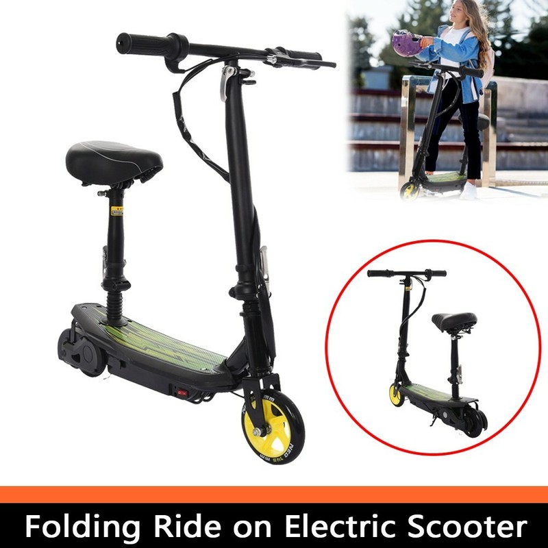 Folding Rechargeable Seated Electric Scooter Motorized Ride On Outdoor For Teens