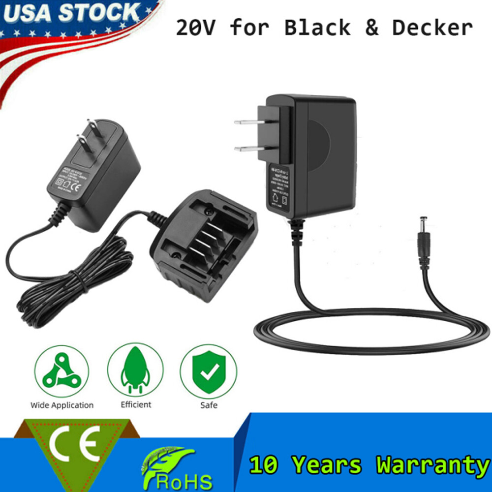 20V Lithium Battery Charger For Black and Decker Battery LBX