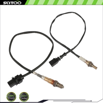2x Upstream Downstream Oxygen Sensor O2 For Audi A4 Quattro Q5 A5 A6 L4 2.0L