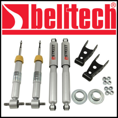 Belltech 14-18 Silverado Sierra 1500 2WD 0-2''F / 2-3''R Lowering Kit w/SP Shocks