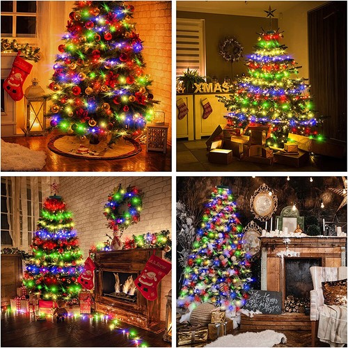 160LED Waterfall Light Christmas Tree Fairy String Lights Waterproof Party Decor