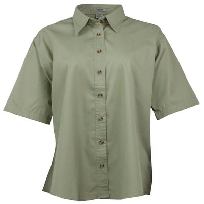 

Rivers End Ezcare Тканая рубашка с коротким рукавом на пуговицах Женские повседневные топы размера, Зеленый