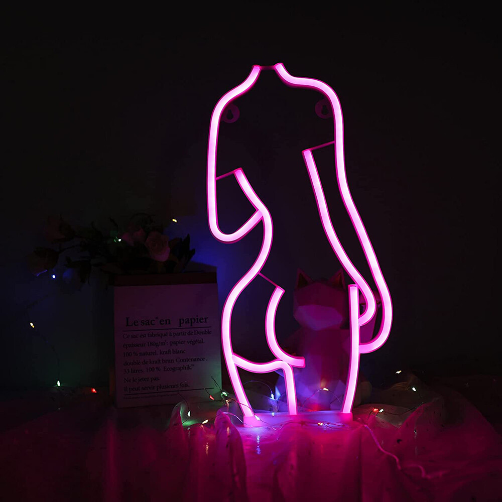 Naked Sexy Body Night Lights Room Wall Decor Bar Hotel