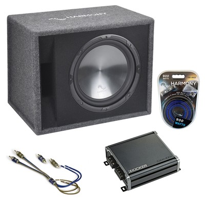 Lincoln MKX 07-17 Harmony Single 12'' Loaded Sub Box Enclosure & CXA400.1 Amp