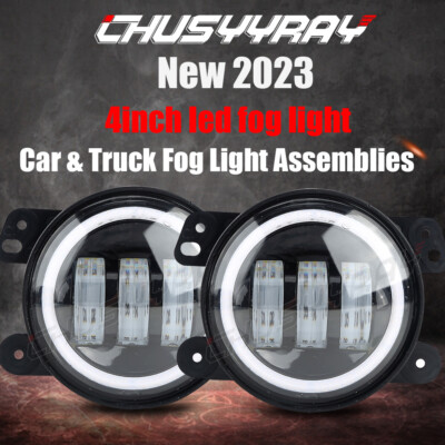Pair Bumper LED Fog Lights Fit For Jeep Commander 2006 2007 2008 2009 2010 #