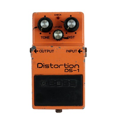 Distortion Effects Pedal BOSS DS 1 Distortion Made in Japan Silver Screw Silve