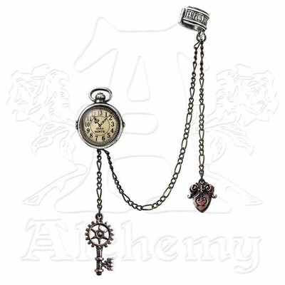 Alchemy Gothic UNCLE ALBERT'S TIMEPIECE EARRING Retired Steampunk Alchemy Empire