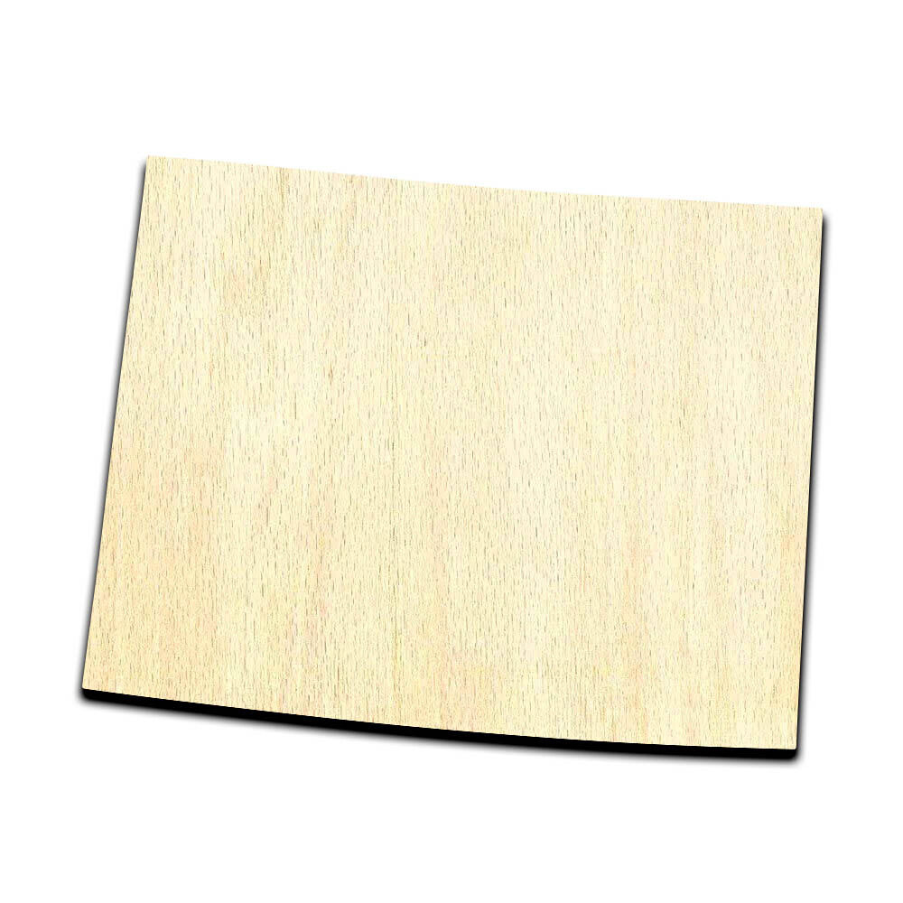 Wyoming State Laser Cut Out Unfinished Wood Shape Craft Supply