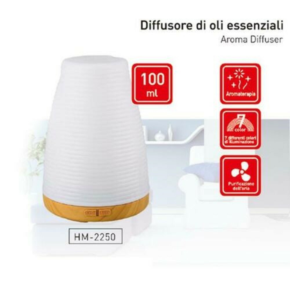 Diffusore Di Oli Essenziali 100ml Aromaterapia Purificazione Aria Hoomei Hm-2250