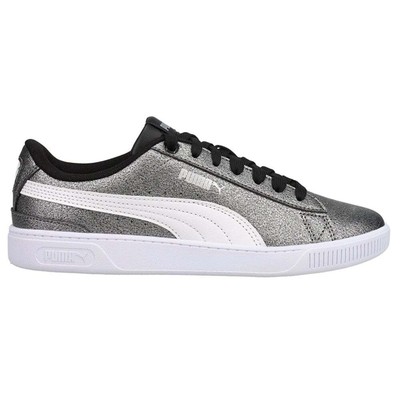 

Серебряные кроссовки Puma Vikky V3 Glitz на шнуровке для молодых девушек, повседневная обувь 38470101, Серебряный, Puma Vikky V3 Glitz Lace Up Youth