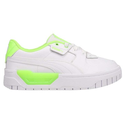 

Puma Cali Dream Pop Lace Up Женские Зелено-Белые Кроссовки Повседневная Обувь 384008-02, Green;white, Puma Cali Dream Pop Lace Up