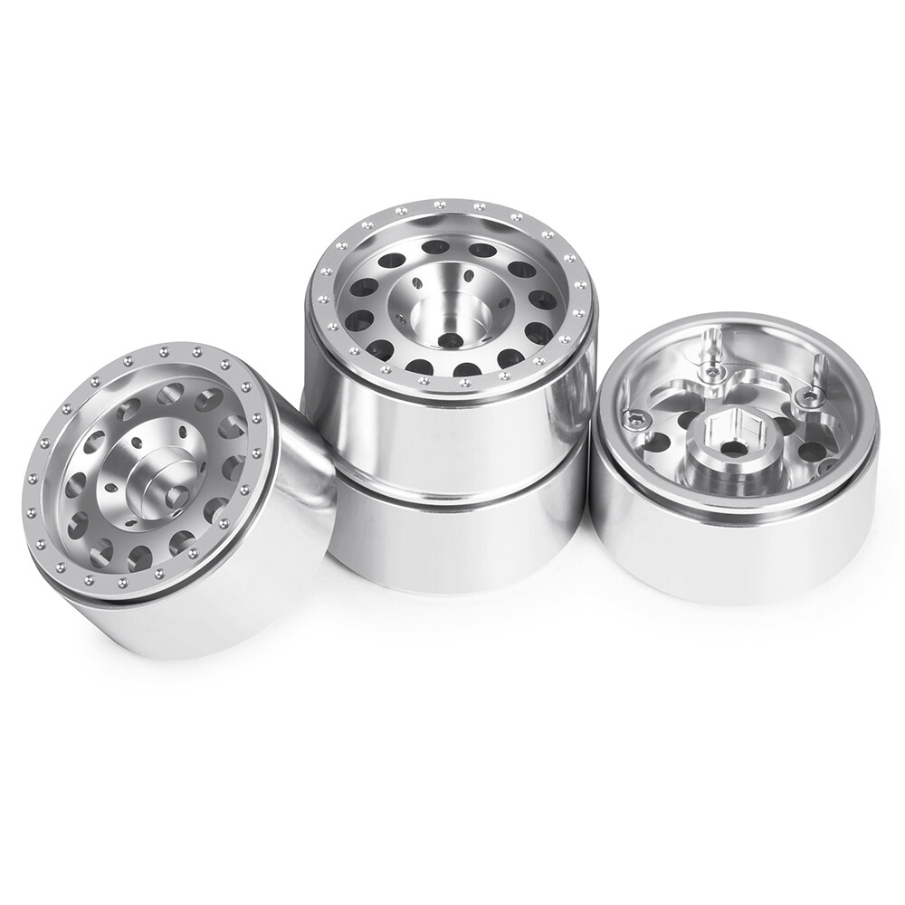 FLYXM 1.3" Beadlock Wheel Rims for TRX4M SCX24 Redcat Ascent-18 1/18 1/24 RC Car