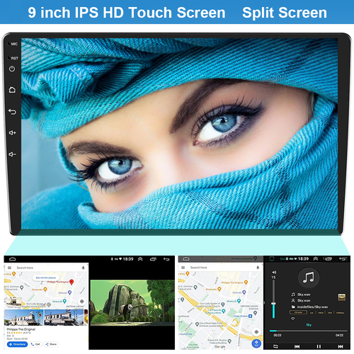 Android 13 Apple CarPlay GPS Navi BT For Toyota Camry 2007-2011 Car Stereo Radio
