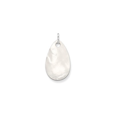 Thomas Sabo SDPE0037 Silver Mother of Pearl Oval Disc Pendant Small RRP $56