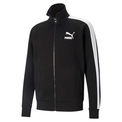 

Мужская спортивная куртка Puma Iconic T7 Full Zip, размер , повседневная спортивная верхняя одежда 5313, Черный, Puma Iconic T7 Full Zip Track Jacket