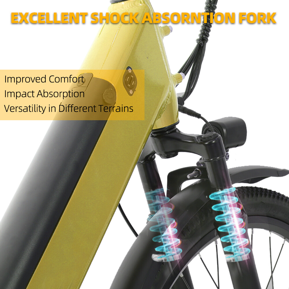 Yellow E-Bike 26