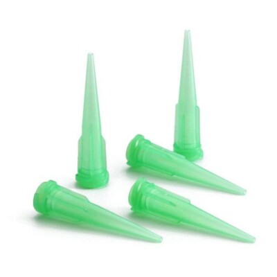 Nordson EFD 7018158 Smoothflow Tapered Dispensing Tip, 18 ga, Green, 1'', 50/Bag