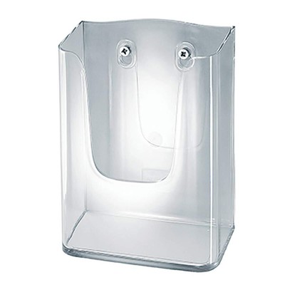 SIGEL LH117 Porta-depliant da parete in acrilico con 1 tasca per DL e A6 1 pz