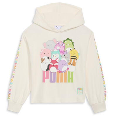 Толстовка с капюшоном Puma French Terry Graphic Hoodie X Squish Для молодых девушек, Размер S, Повседневная верхняя одежда 8