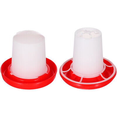Set Chick Feeder and Drinker Waste Free Chicken Feeders Hanging Poultry