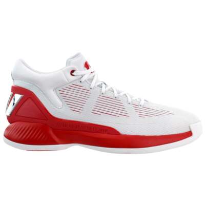 

Adidas D Rose 10 Баскетбольные мужские красные, белые кроссовки Спортивная обувь EH2100, Red;white, adidas D Rose 10 Basketball