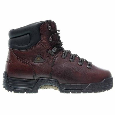 

Rocky Mobilite 6-дюймовый стальной носок Водонепроницаемая рабочая обувь Eh Work Mens Brown Work Safety Shoes, Коричневый, Rocky Mobilite 6 Inch Steel Toe Waterproof Eh Work