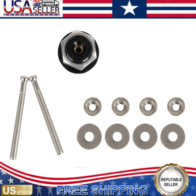 2Pcs Push Button Quick Release Hood Bonnet Pins Lock Clip Car Bumper Latch Kit