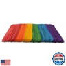 Colored Popsicle Sticks for Crafts, Large Colored Craft Sticks, Pack of 200, Each Stick 6