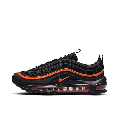 

Nike Air Max 97 для больших детей, черный/черно-оранжевый (DX3088 001), Black/black-safety orange