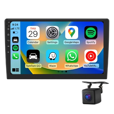 CAM+ 10.1'' QLED Double 2DIN Stereo Car Play Radio Bluetooth Android Auto CarPlay