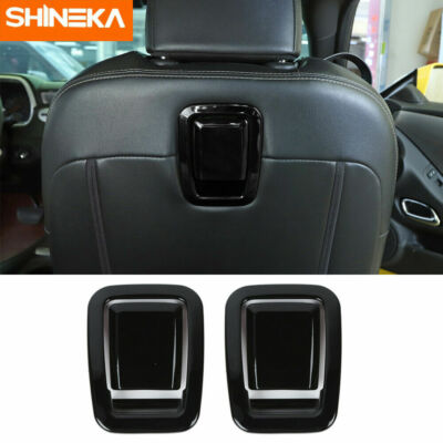 Car Seat Backrest Adjust Handle Cover Trim For Chevy Camaro 2010-2015 Black ABS