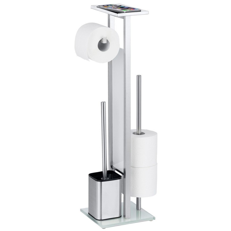 Toilettenpapierhalter Mit Regal ToilettenbÃ¼Rstenhalter Ersatzrollenhalter Wenko