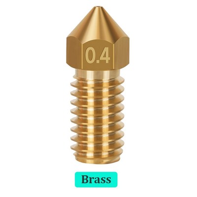 For AnkerMake 3D Printer Extruder Brass Hardened Steel M6 Nozzle Part  0.4mm Lot