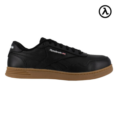 REEBOK CLUB MEMT WORK MEN'S CLASSIC SNEAKER BLACK/GUM BOOTS RB4154 - ALL SIZES