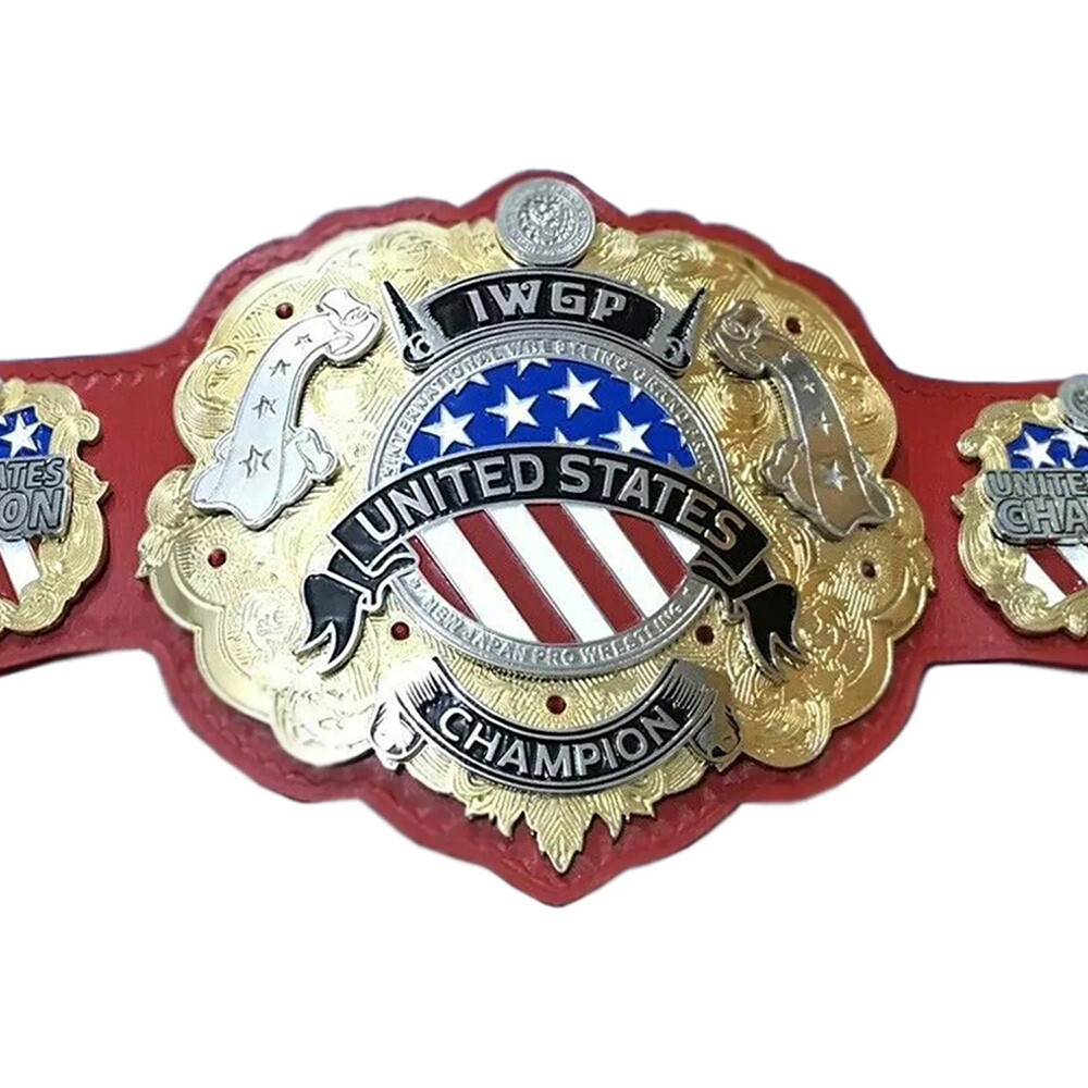 IWGP US World Heavyweight Championship Wrestling Replica Belt 2MM/4MM - Picture 2 of 5