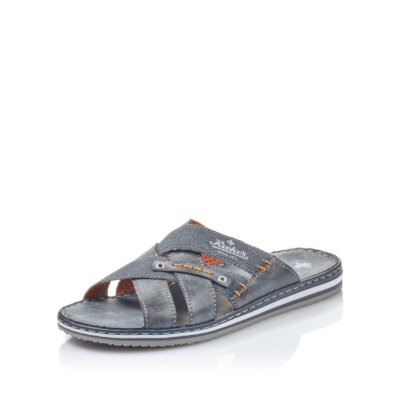 Rieker Men's Mule Sandals Shoes Blue 21599