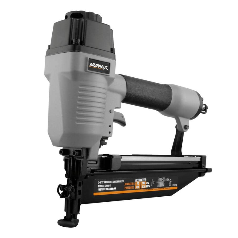 Finish Nailer Gun Pneumatic 2-1/2 in. 16-Gauge Straight Woodworking Furniture