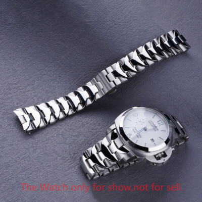 24mm Top Quality Solid Steel Watch band Bracelet For Panerai PAM Luminor 44mm
