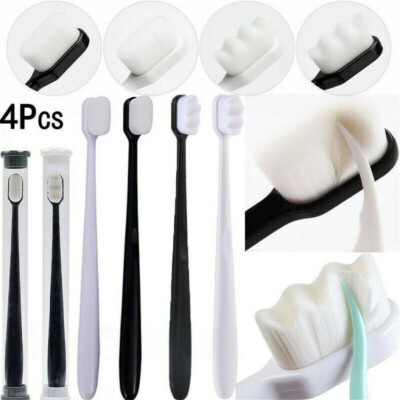 Extra Soft Toothbrush 4PCS Micro-Nano Toothbrush For Sensitive Gums & Teeth _US