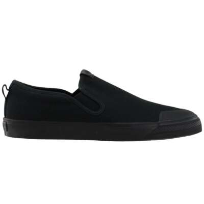 

Adidas Nizza Slip On Мужские черные кроссовки Повседневная обувь EF1184, Черный, adidas Nizza Slip On
