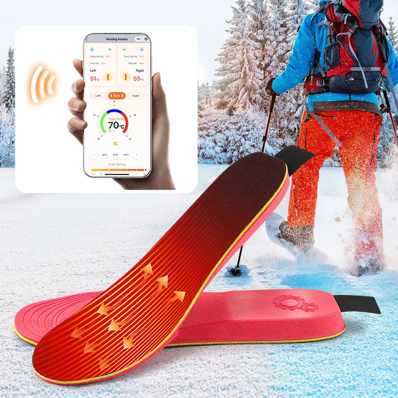 Intelligent Heated Insoles APP Control Wireless Heating Temperature Adjustable F